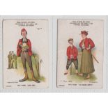 Cigarette cards, Clarke's, Sporting Terms, Golf Terms, two cards 'Long Odd' & 'An Uneven Match',