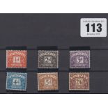 Stamps, postage dues 1954-55 SG D40-D45, unmounted mint, cat £250