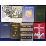 Masonic Books, 19 books and booklets dating from 1904 to the 1990s to include 'Darkness Visible', '