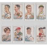 Cigarette cards, Carreras, Australian Issues, Personality Series (nos 73-96) (set, 24 cards) (vg)