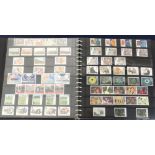 Stamp album, GB stamps 1986-2005 in sets, inc. 550 1st class stamps approx. £700 face value (