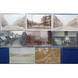 Postcards, Hertfordshire, a selection of 8 good RP cards of Watford inc. Station Exterior (faded),