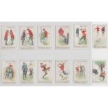 Cigarette cards, Faulkner's, Golf Terms (set, 12 cards) (all with some sl marks to backs but gen gd)