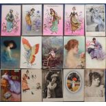 Postcards, Tony Warr Collection, a mixed collection of approx. 60 cards, mainly Glamour inc. Tuck