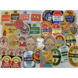 Beer labels, a selection of 33 UK labels, various shapes, sizes and breweries inc. Forest Hill