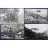 Postcards, Aviation, France, 4 RP's Rougier, Monaco 1910 (x2 different) plus 2 others (gd)
