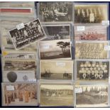 Postcards, Military, a collection of approx. 150 cards, mostly RP's and mainly WW1 inc. Leaders/