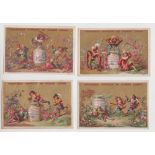 Trade cards, Liebig, Scenes in Old German Costumes, ref S96 (set, 10 cards) (gd) (10)