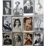 Postcards, Cinema, a collection of approx. 63 cinema & entertainment stars from various series, a