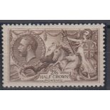 Stamp, GB, 2/6- Bradbury Wilkinson, Seahorse, olive-brown, SG 413a, mounted mint, catalogue value £