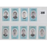 Cigarette cards, Cope's, Noted Footballers, (Clip's, 500 subjects), Bristol City, 9 cards, nos 463-