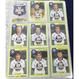 Trade issues, Football, Panini, folder containing a collection of continental football stickers,