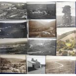 Postcards, collection of 45+ cards, mostly Dartmoor area, including approx. 20 RP's, mainly