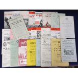 Motorcycling, a collection of 26 grass, track & scramble meeting programmes 1946-1969 mostly with