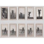 Cigarette cards, Marsuma, Famous Golfers & Their Strokes, (set, 50 cards) (some with age toning to