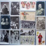 Postcards, Royalty, a good early selection of approx. 60 British & European Royalty and Heads of