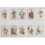 Cigarette cards, Clarke's, Sporting Terms, 14 cards, Cricket (4), Football (4), Golf (1) &