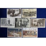 Postcards, Ambulances, 7 cards, 3 RP's and 4 printed, City of London Police Ambulance, City Police