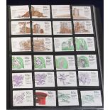 Stamp album, GB, collection of folded booklets 10p - £2.55 with a face value of £350+