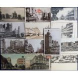 Postcards, South Africa, 22 cards (10 RP's), all Johannesburg inc. street scenes, buildings,