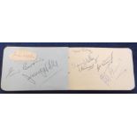 Sport autographs, original autograph album, with various signatures, probably collected late 1950'