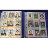 Trade cards, Topps, two folders containing a quantity of Scottish Football cards from the 1970's,