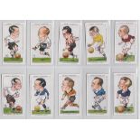 Cigarette cards, Ogden's, Football Caricatures (set, 50 cards) (vg/ex)