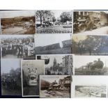 Postcards, Yorkshire, a collection of approx. 40 cards, RP's and printed, topographical and social