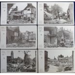 Postcards, Lincolnshire, 6 b/w printed cards by the Yorkshire Observer (ex booklet) all showing