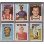 Trade cards, A&BC Gum, Footballers (Orange back) (1-84, complete, including unmarked checklist) (