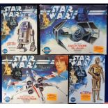 Kenner Star Wars Model Kits, 4 boxes of unmade models comprising R2-D2, Darth Vader's Tie-Fighter,