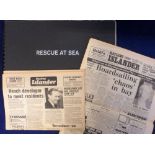 Nautical, 'Rescue At Sea' a large format spiral bound book containing photographs, instructions,