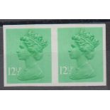 Stamps, GB, SG x 898a, 12 and half pence Machin imperf. pair, SG cat £120 (unmounted mint)