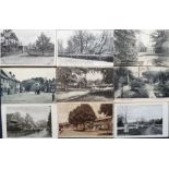 Postcards, Hertfordshire, a good collection of approx. 39 printed cards with many street scenes,