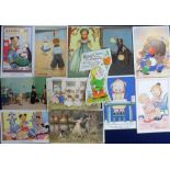Postcards, Children, a collection of 35 cards inc. Noddy, Sooty, artist-drawn, Larry the Lamb,