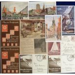 Postcards, Nazi Germany, a collection of 11 propaganda postcards and postal stationery cards inc.