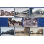 Postcards, London suburbs, a selection of 8 RP's of Lee and Lee Green, including Lee Rd Lee,
