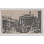 Cigarette card, John J Woods, Views of London, type card, 'The Royal Exchange' (gd) (1)