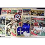 Football, selection of items inc. special issues newspapers, inc. set of 12 London Evening