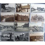 Postcards, Sussex, good topographical assortment of 56 cards, RPs (39) and printed (17), showing