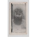 Cigarette card, Charlesworth & Austin, Cricketers Series, type card, Dr. W.G. Grace, London