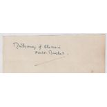 Autograph, Military, WW2, clipped piece with clear ink signature ' Montgomery of Alamein, Field