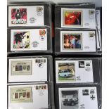 Benham silk covers, 4 albums containing approx. 351 covers dating from Jan to Nov 2008, Jan to Oct