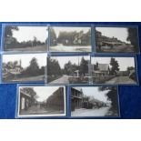 Postcards, Berkshire, Ascot, Cheapside, selection of 8 RPs published by W.H.A., scenes inc. shops,