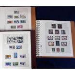 Stamps, 3 quality hingeless Lindner albums in good condition, one with GB stamps 1952-1969 the other