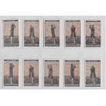 Cigarette cards, B Morris & Sons, Golf Stroke Series (set, 25 cards) (gen vg)
