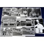 Football press photographs, a collection 60+ 80 b/w press photos (some duplication) including