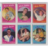 Trade cards, A& BC Gum, Footballers, (black back, 1 - 42) (set, 42 cards) (gen gd, checklist