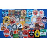 Beer labels, a mixed selection of 31 different labels (5 with contents) various shapes, sizes and
