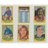 Trade cards, A&BC Gum, Footballers (Red Back, Rub Coin) 'X' size, (set, 132 cards) (vg)